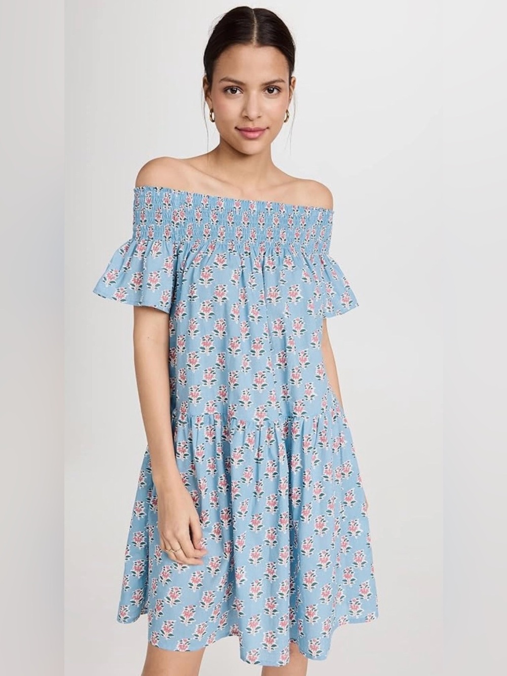 Marea By Liz Joy Louise Off-Shoulder Floral Dress